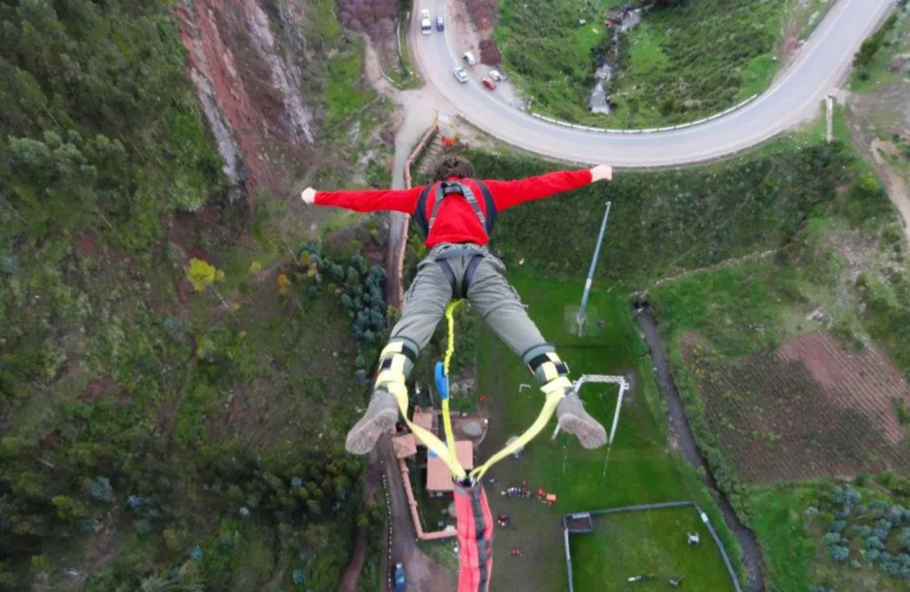 Cuzco Bungee Jumping, A thrilling, limit-defying bungee jumping experience in the heart of the Peruvian Andes.