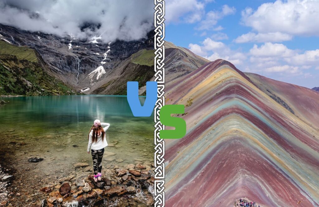 Humantay Lake vs Rainbow Mountain.